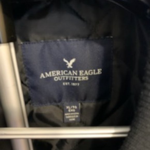 American Eagle Black Flower Bomber jakcet - Picture 8 of 10